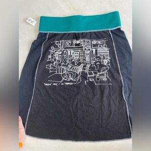 Interesting “happy” hour skirt